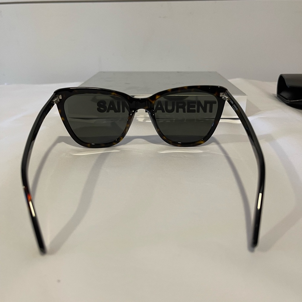 Saint Laurent Women's Sunglasses | SL 548 Slim-002 | Havana-colored - Picture 5 of 6